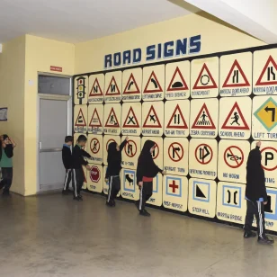 Campus Wall Road signs Hanifa School